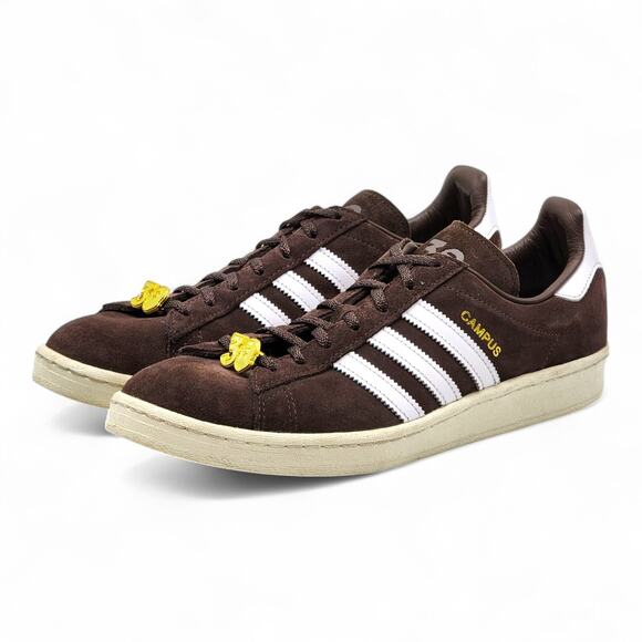 Adidas x BAPE Campus 80s Suede Sneakers 30th Anniversary Brown IF3379 US 10.5 - Picture 2 of 10